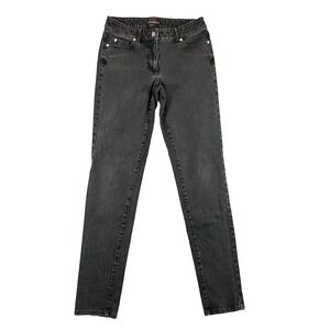 J‎ Mclaughlin jeans womens size 0 skinny stretch mid rise denim black
